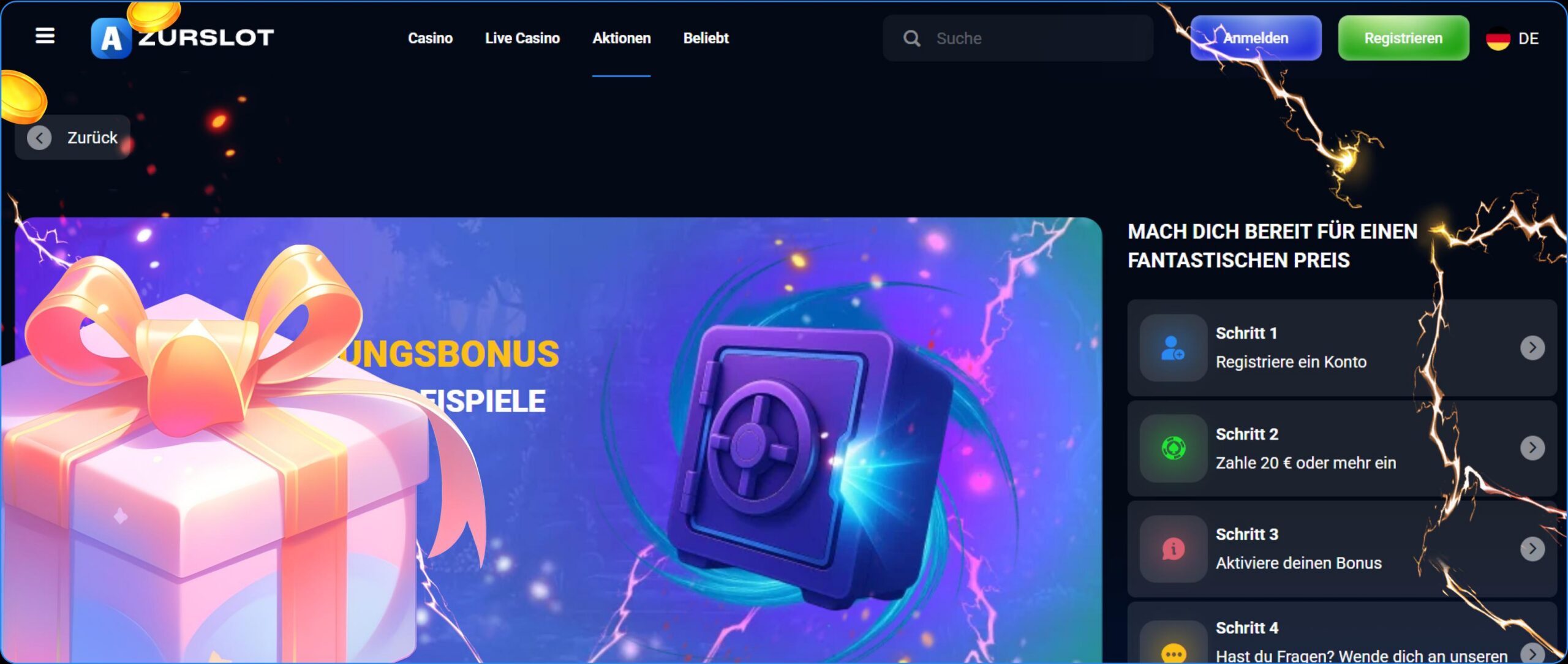Azur Slot Casino-Plattform